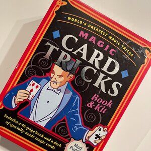 Magic Tricks Kit by Mud Puddle Magic Cards & Instruction Book Ages 14+ (h/x) NEW
